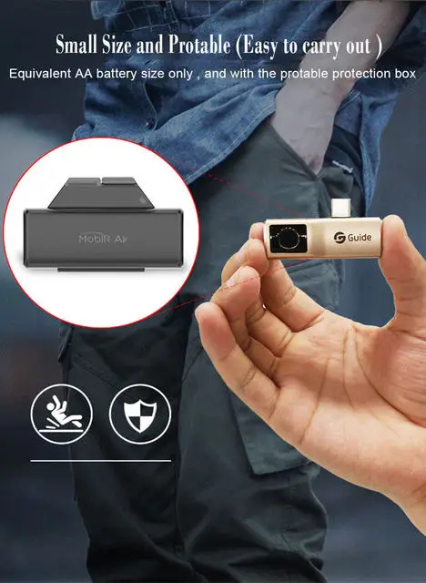 MobIR Air тепловизор камера для смартфона тип-c OTG 6,0 анти-пип датчик температуры термометрия тепловизор