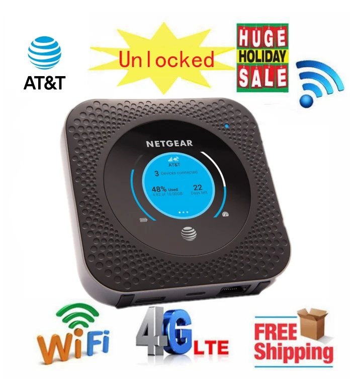 Разблокированный Wi-Fi роутер US AT&ampT NETGEAR Nighthawk M1 MR1100 CAT16 с поддержкой