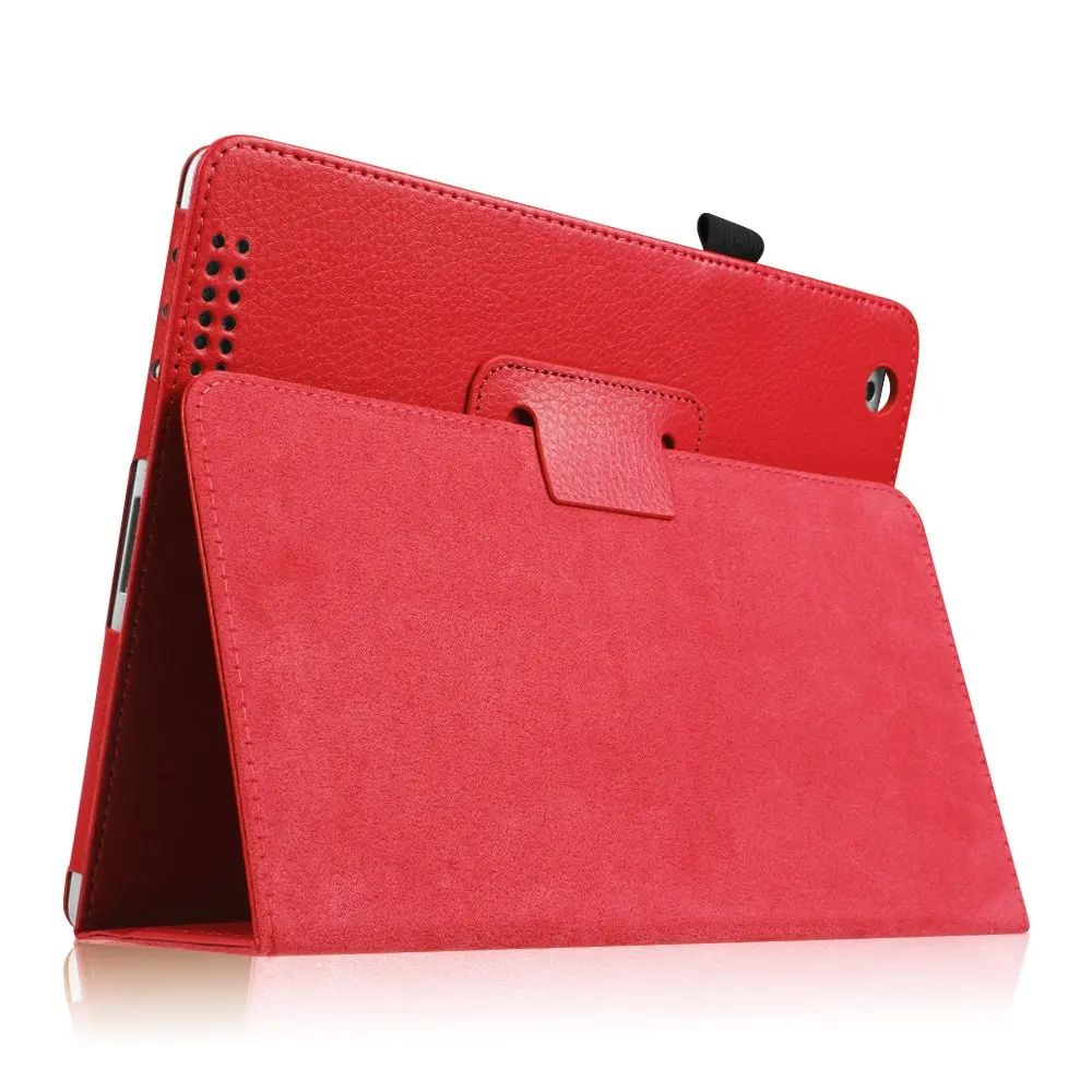 For iPad 2 3 4 Case with Apple Pencil Holder Cover,Premium Leather Folio Stand Cover Case for iPad 2 3 4 A1395 A1460 A1416 A1430