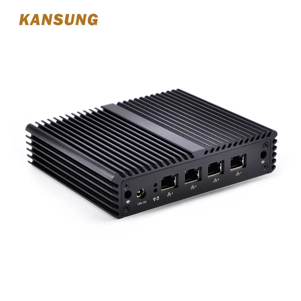 KANSUNG Intel Celeron J1900 четырехъядерный x86 мини ПК 4 гигабитный маршрутизатор брандмауэр