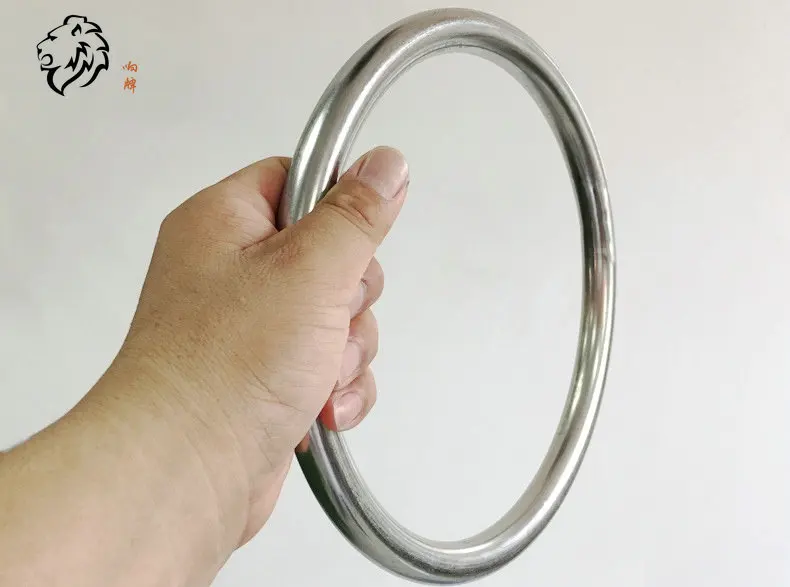 Wing Chun Stainless Steel Ring Kung Fu Weapons wing chun kung fu rings Sticky Hand Strength Training Steel Rattan Ring