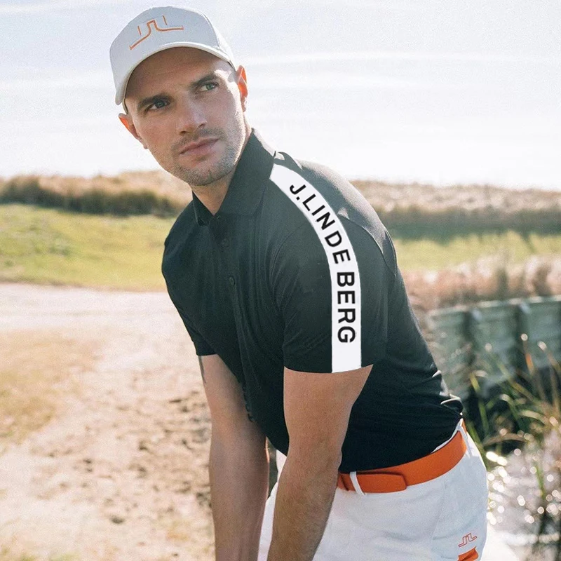 2021 JL Golf Apparel Men's Short-Sleeved Summer New Breathable Quick-Drying T-Shirt Polo Shirt Sports Outdoor Top High Quality | Спорт и