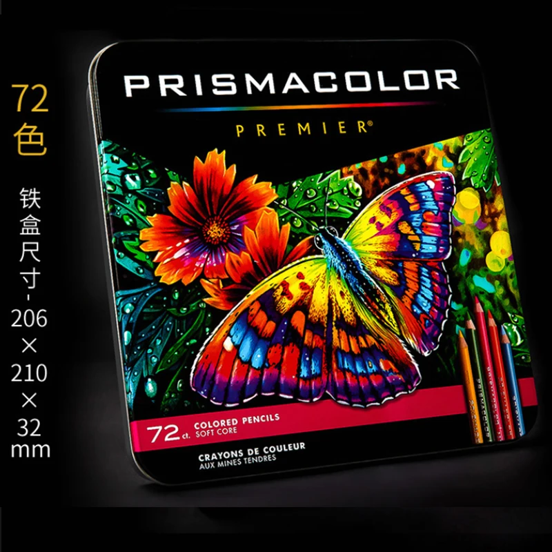  Prismacolor Colored Pencils, Premier Soft Core Pencils,  Assorted, 72 Count : Wood Colored Pencils : Office Products