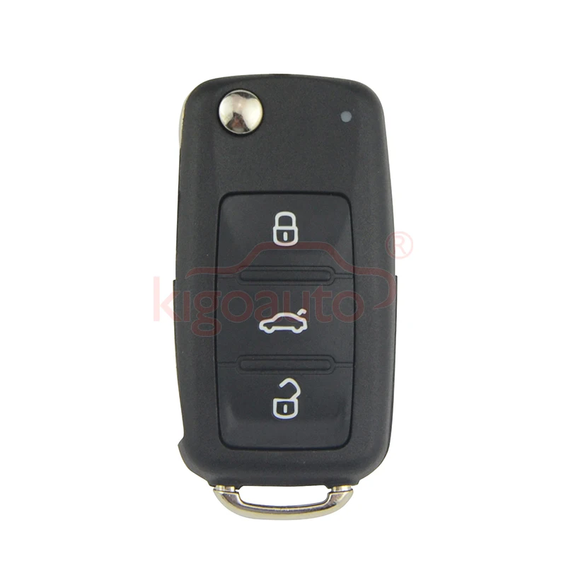 Kigoauto 5K0837202AD Passat Polo Golf Jetta  Beetle Tiguan 3 Button HU66 434Mhz Remote Key For VW 2012