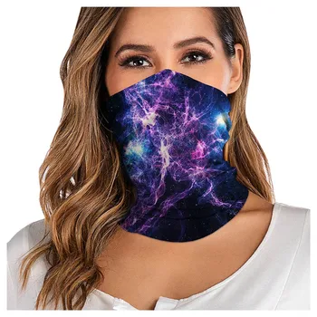 

Drop Ship 1PC Starry Sky Printing Scarves Headwear Headbands Face Balaclava Mouth Covered Neckerchief Bandanas