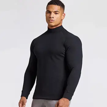 

Compression Long sleeve Shirt Men Gym Fitness Quick dry T-shirt Male Running Sport Skinny Tee shirt Tops Black Workout Clothing