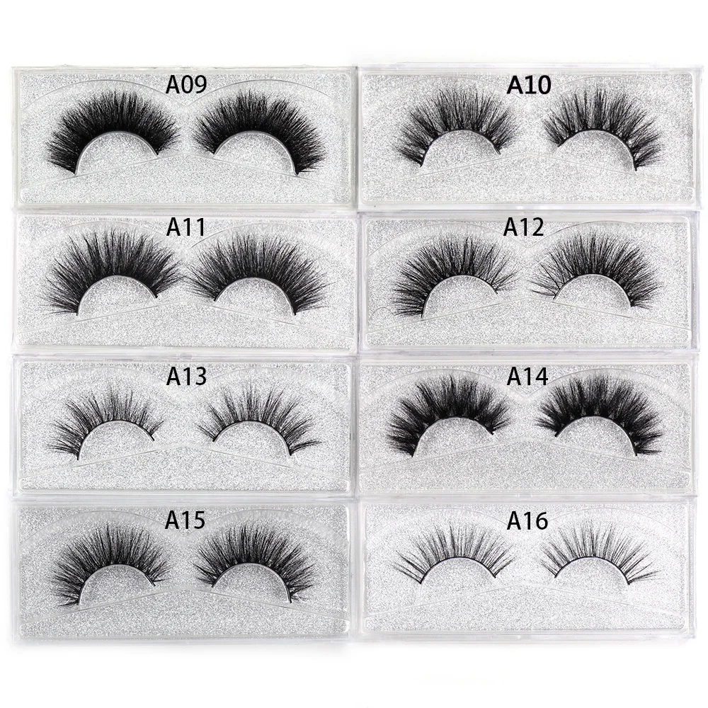 LEHUAMAO Makeup False Eyelashes Handmade Mink Lashes Fluffy Long 3D Strip Thick Fake Faux Mink Eyelashes Makeup beauty tool A19