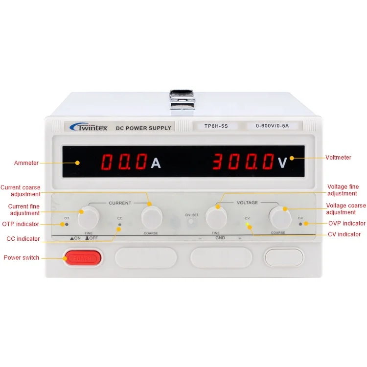US $1.950.00 TP6H3S Laboratory Use Fine Output Power Supply With 4 Digits Dual LED Display