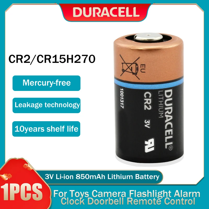 Литиевая батарея Duracell CR2 CR15H270 5046LC CR15270 KCR2 3 в для камеры будильника фонарика сухих