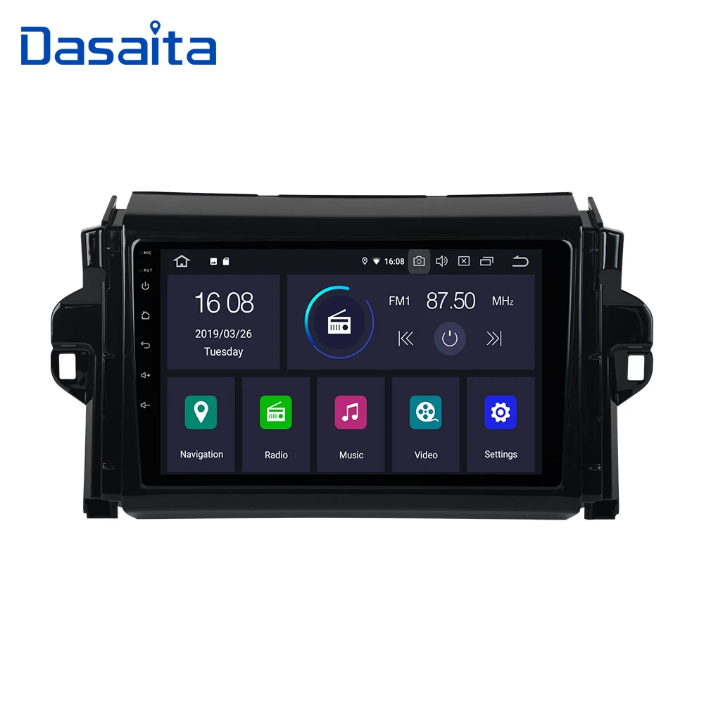 

Dasaita 10.2" Multi Touch Screen Android 9.0 Car Radio for Toyota Fortuner GPS 2016 2017 2018 Car Stereo Multimedia System