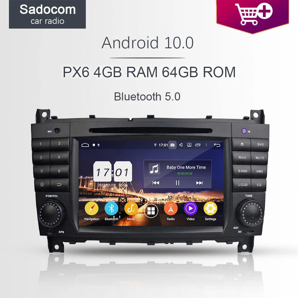 Автомагнитола 2 din IPS Android 10 0 Bluetooth 4 Гб ОЗУ 64 ПЗУ автомобильный DVD плеер Wi Fi