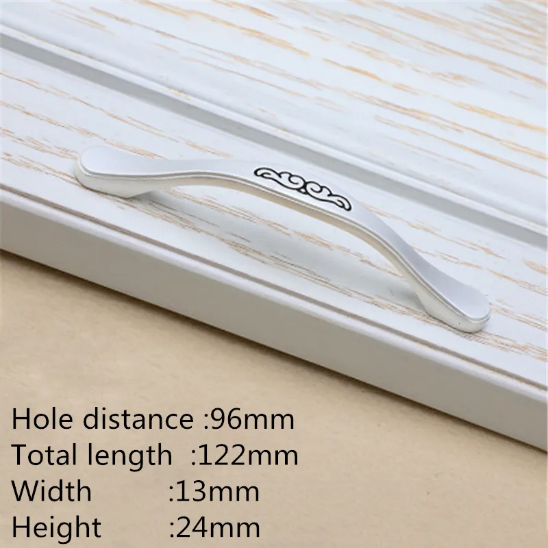 1-96mm KK& FING, современные серебряные для шкафа из твердого цинкового сплава, ручки для ящика, ручки для кухонного шкафа, дверные ручки для гардероба, мебельная фурнитура - Цвет: 1-96mm
