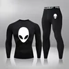 Men Ski Clothing Underwear  2 Sets Quick Drying Moisture Absorbent Elastic Male Panties Tights Underwear Warm Compression Sport 2
