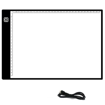 

A4 Sketch Drawing Pad Tracing Led Easy Operation Portable Art Tattoo With Scale Eye Protect Writing Exercise