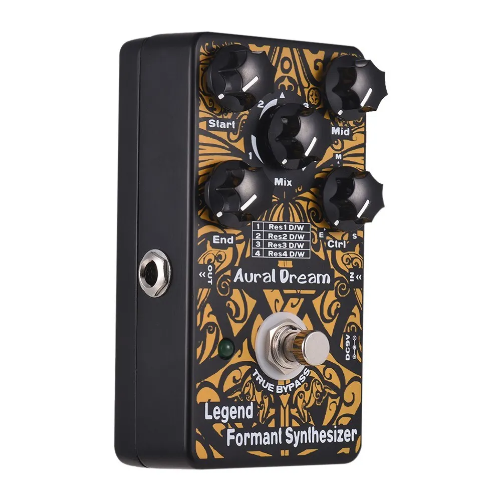 

Legend Formant Synthesizer Guitar Effect Pedal 4 Resonance Modes Aluminum Alloy Shell True Bypass