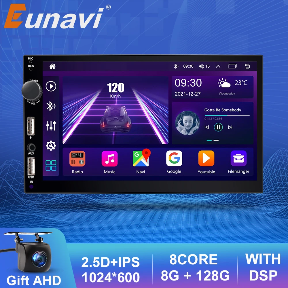 

Автомагнитола Eunavi, мультимедийный плеер на android, с GPS, для Toyota, Volkswagen, Nissan, Kia, VW, qashqai, juke, Ford, Peugeot, Lada, типоразмер 2 Din