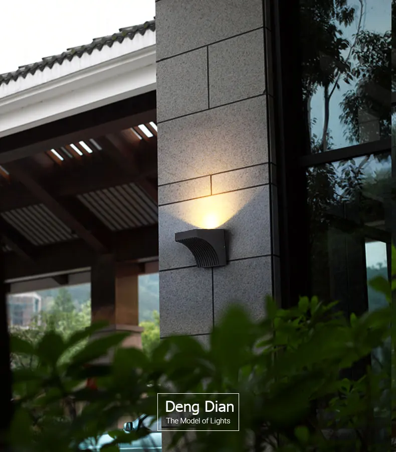 IP65 Waterproof Outdoor Light Industrial Wall lamp Aluminum US CREE LED 12W AC85-265V 220-240V Garage fence Stair Pathway Yard