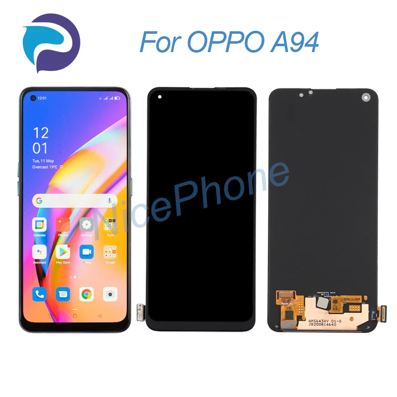 

for OPPO A94 LCD Display Touch Screen Digitizer Assembly Replacement 6.43" CPH2203 A94 Screen Display LCD