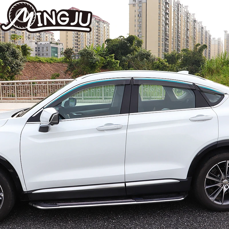 Window Visor Deflector Vent Sun Shade Rain Guard Exterior Protection Parts For Geely Tugella Xingyue FY11-Accessories