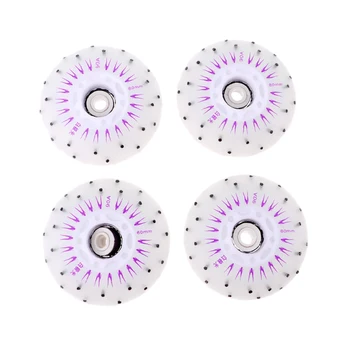 

4Pcs Roller Skates Wheels Durable Speed Skating Light Up Wheel Indoor Outdoor Replacement Skates Accessories