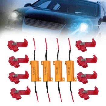

4 Pcs 50W 6ohm Blink Flash Rate Light Indicator Turn Signal Load Resistor Controllers Error