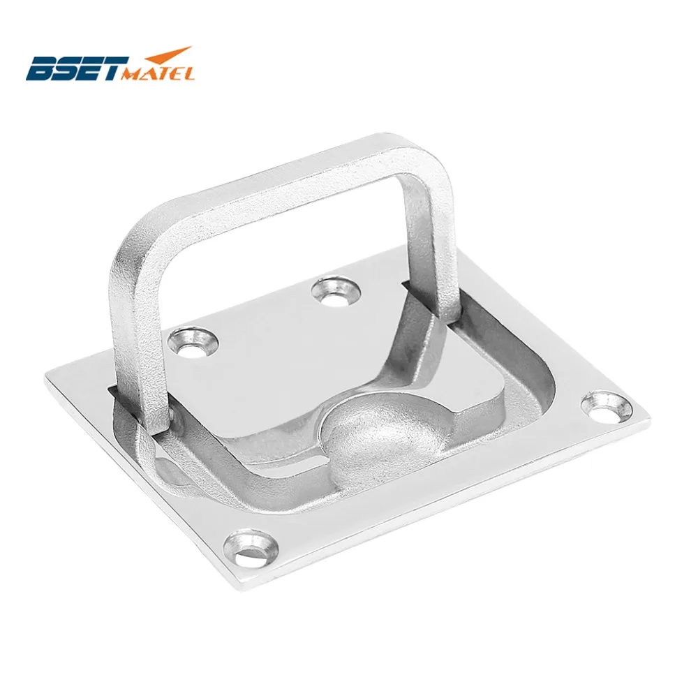 

BEST MATEL Stainless Steel 316 Flush Lift Ring Hatch Pull Handle Locker Cabinet boat marine hardware