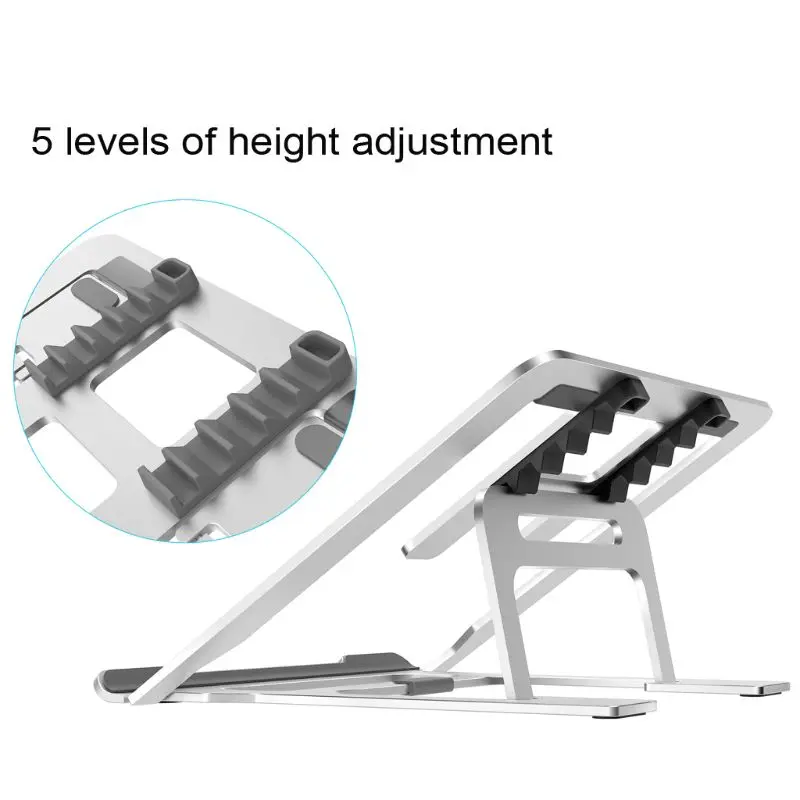 Алюминиевая Подставка для ноутбука Регулируемый угол держатель для ноутбука планшета ПК складывающиеся Держатели