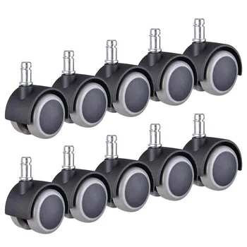 

10pcs Office Chair Caster Wheel Swivel Wood Floor Home Furniture Replacement