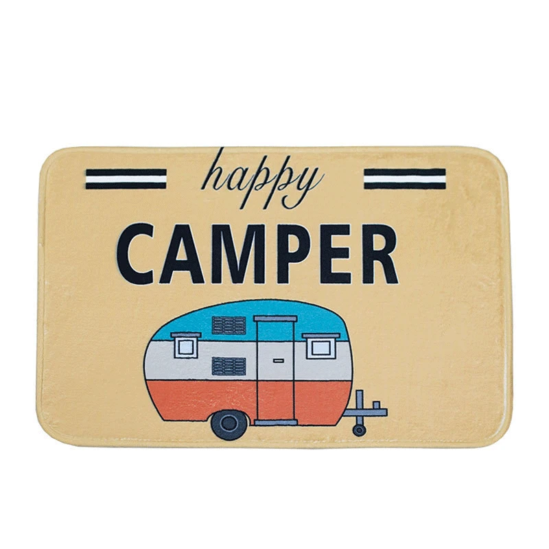 В европейском и американском стиле Camper автомобильный напольный коврик с принтом Коврик противоскользящий Ванная комната коврик