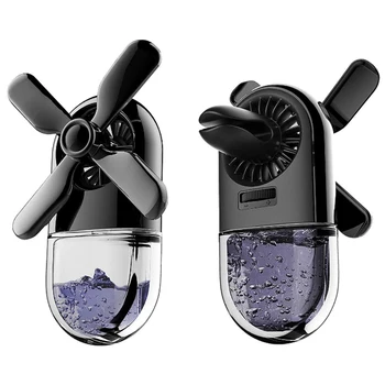 

Car Aromatherapy Essential Oil Diffuser Car Air Freshener Mini Fan Car Decoration Clip with Adjustable Speed Gear