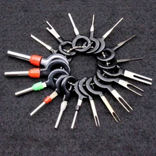Terminal de tomada automotivo quente remover conjunto de ferramentas pino chave do carro fio elétrico crimp conector extrator kit acessórios 18 pçs