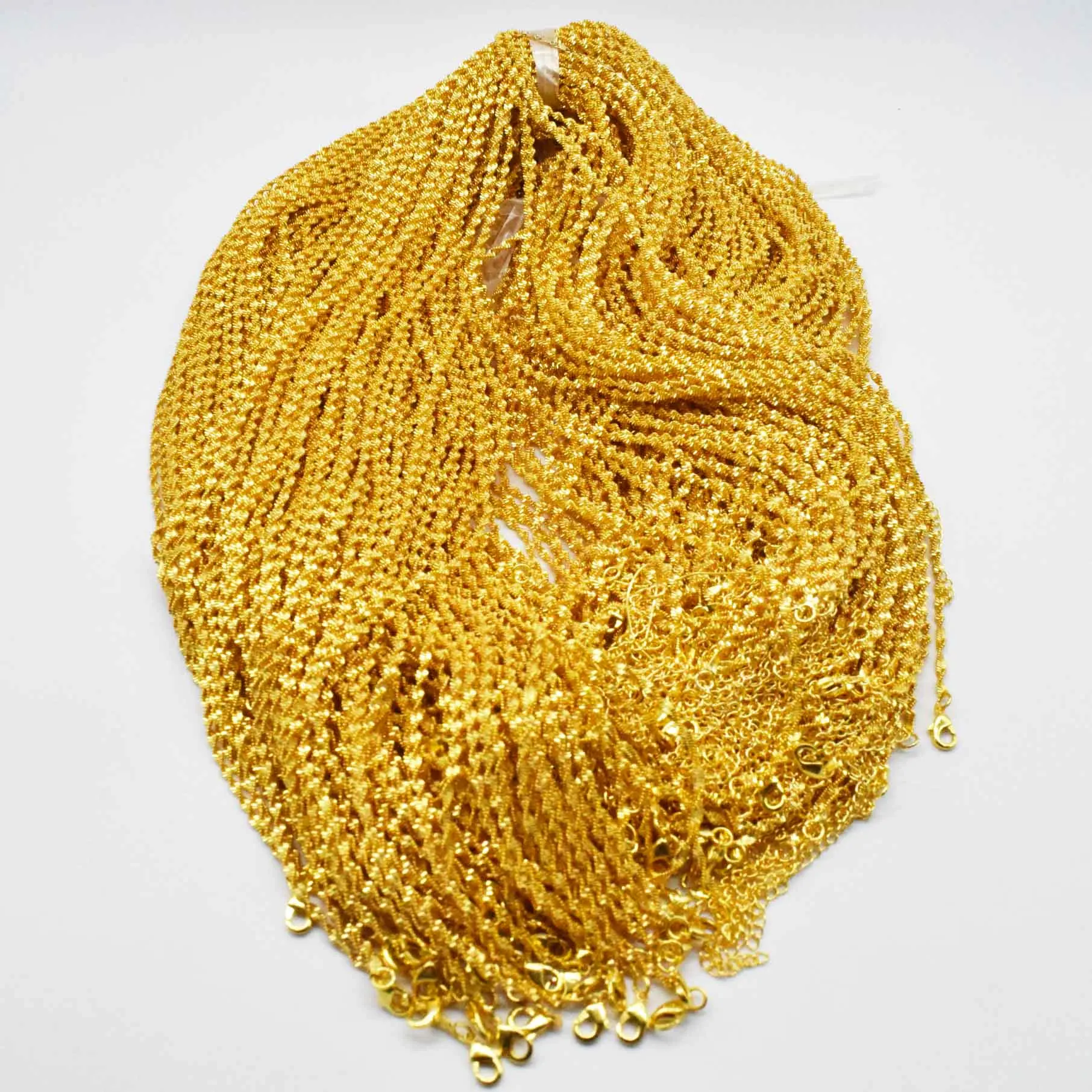 

15pcs Wholesale new fashion wedding dubai Africa Nigeria water wave necklace jewelry gold necklace romantic woman bride jewelry