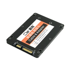 Mini PCI-E mSATA SSD a SATA, carcasa de disco duro de 2,5 pulgadas, Adaptador convertidor para Intel, Samsung, Asus, negro