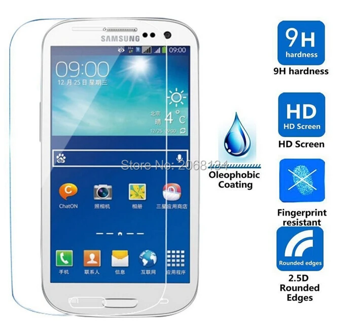 Для Samsung Galaxy S3 Neo Оригинальная защитная пленка из закаленного стекла с уровнем