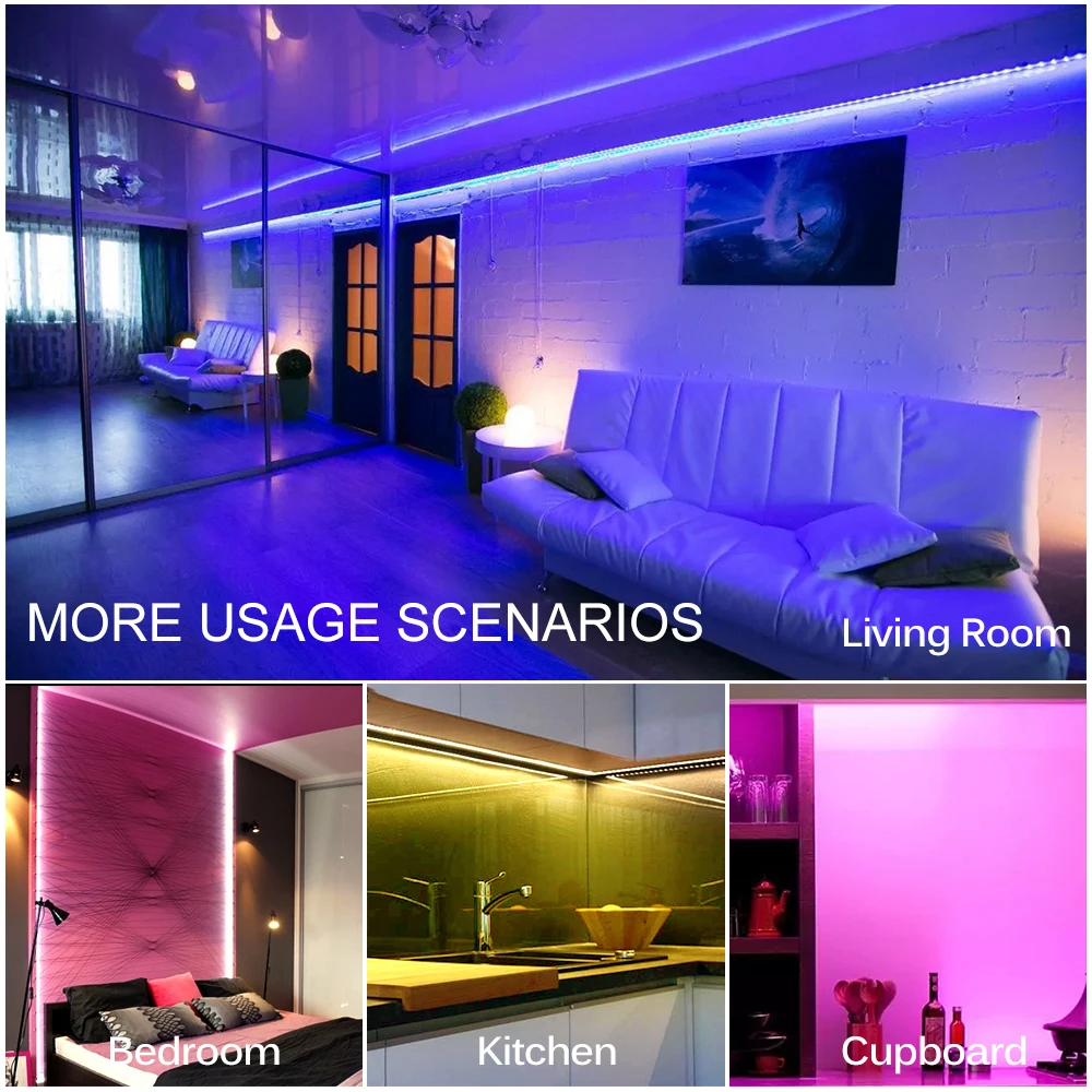 USB Светодиодная лента 5050 RGB переменчивый диодной ленты 5V 50см 1M 2M 3M 4M 5М DIY Гибкие LED
