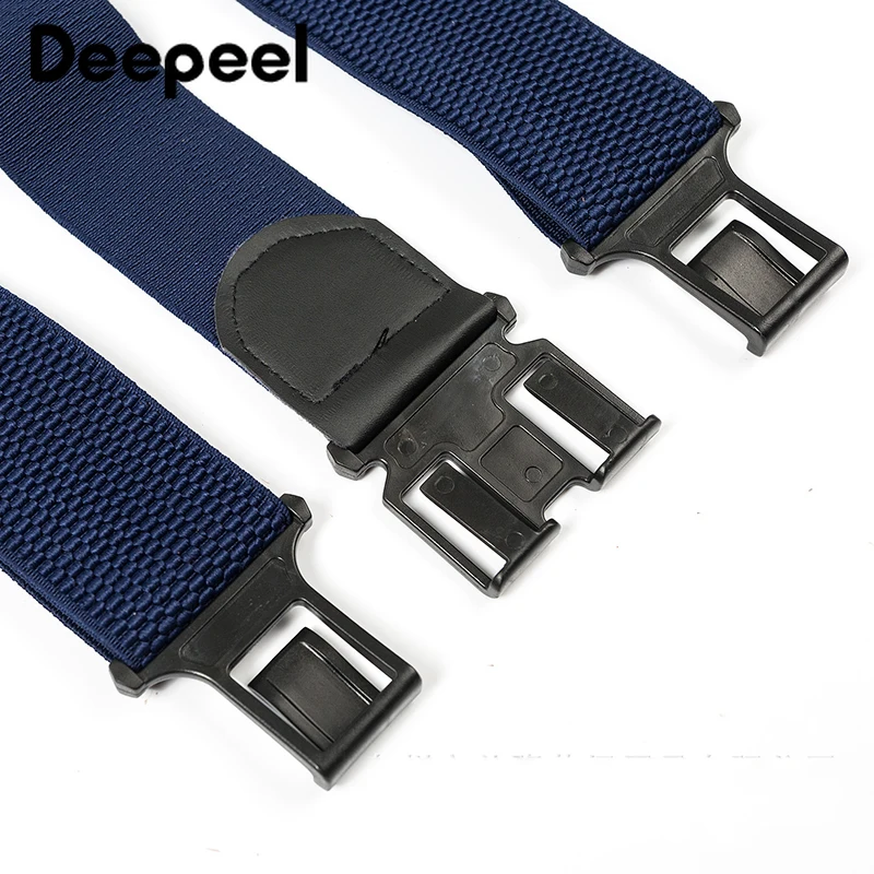 Deepeel/1 шт., 5*120 см, мужские подтяжки из полиэстера с 3 пряжками для ремня, унисекс, эластичная лента, регулируемые подтяжки для джинсов, украшения SP073