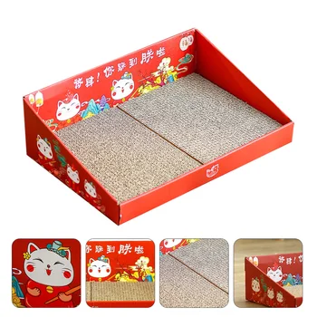 

1Pc Cat Scratching Board Durable Portable Pet Supplies Cat Claw Grinding Toy Pet Cat Scratcher Corrugated Cardboard Box