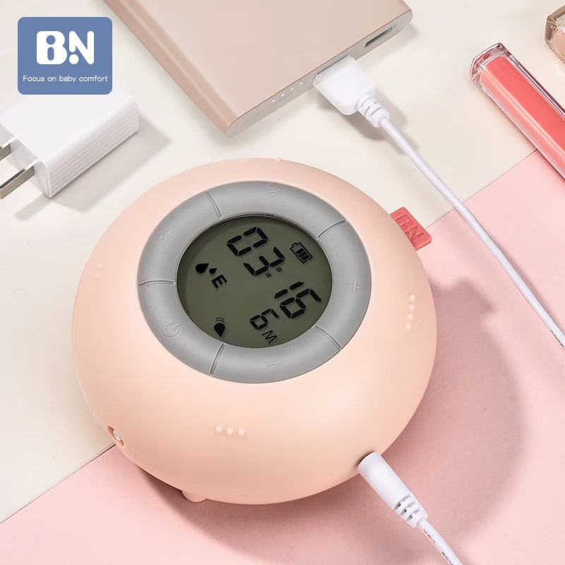 

Powerful Silent and painless pink FEEDING double Real Single/Double BN Electric Breast Pump With Milk Bottle Infant USB free