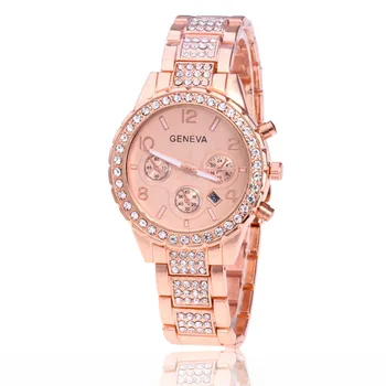 

Casual Women Romantic Starry Sky Wrist Watch Rhinestone Designer Ladies Clock Simple Dress Gfit Montre Femme