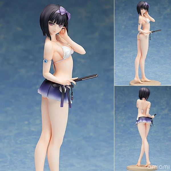 

2019 Anime figurine Game Shining Blade Shining Blade Yukihime Swimsuit Version Sexy Girls Pvc action Figure Model Toys