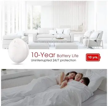 

Home Security Wireless Smoke Detector Sensor Fire Alarm 10-Year Extended Battery Life Alarm Sensor Fire Equipment