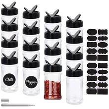 

NEW TY 15/20/25PC Salt and Pepper Shakers Spice Container Plastic Does Not Contain BPA Canister Set Kitchen Spice Jar