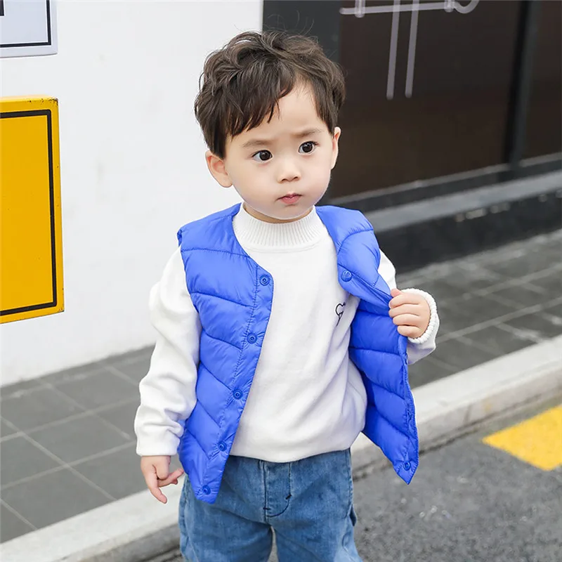 kids vest Toddler Kids Baby Grils Boys Solid Striped Vest Warm Waistcoat Outwear Coat colete infantil #4AA12 (13)