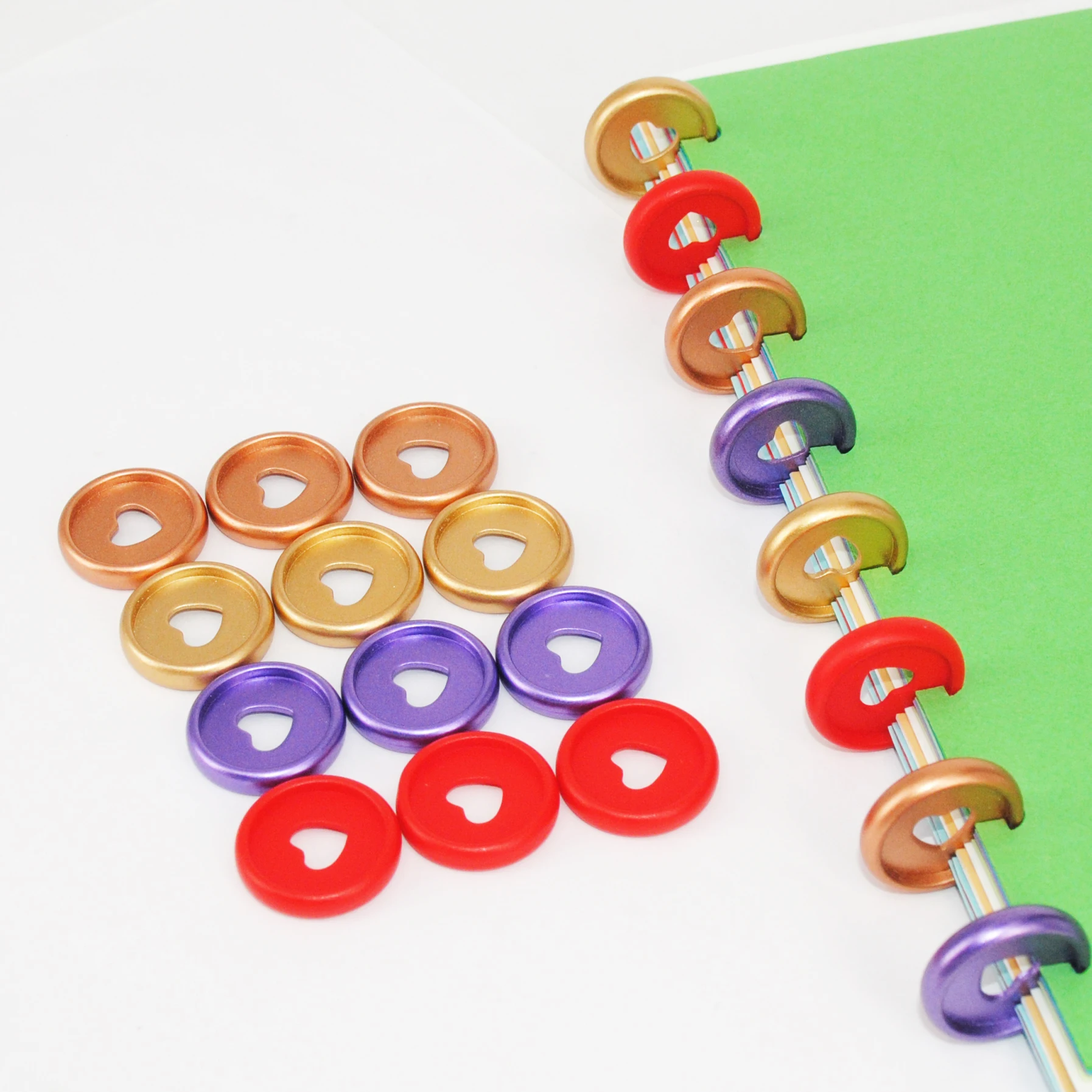 24mm Binder Rings for Notebook Plastic Mushroom Rings Binding Planner Binding Discs Notebook Discs Binder Office Supplies plastic binding rings notebook accessories book binding supplies 36pcs