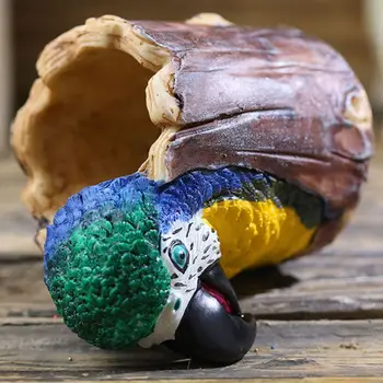 

Cartoon Parrot Shape Pen Holder Brush Pot Desk Organizer Stationery Storage Box