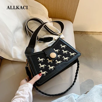 

ALLKACI PU Leather New Design Crossbody Bags Women Small Bag Hand Bag Ladies Designer Cute Lady Crossbody Handbag 50