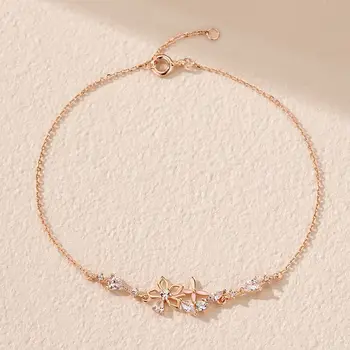 

100% Sterling Silver Artistic Girl's Bracelet Mori Hipster All-match Temperament Bracelet