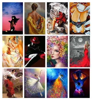 

5D DIY Diamond Painting Women Diamond Embroidery Girl Full Round Rhinestones Cross Stitch Mosaic Needlework Wall Sticker Gift