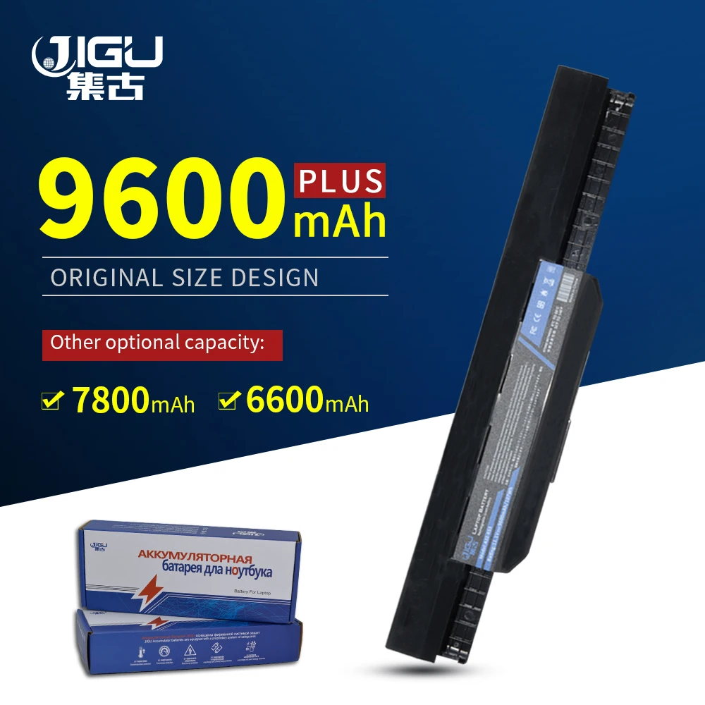 JIGU 9 ячеек Аккумулятор для ноутбука Asus K43T K53S K43E K53 K53E X43E K43U X43S A53E K53T K43S A53S