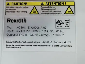 

HCS01.1E-W0006-A-02-B-ET-EC-NN-NN-NN-FW Used One , Inverter Good Working Free Shipping